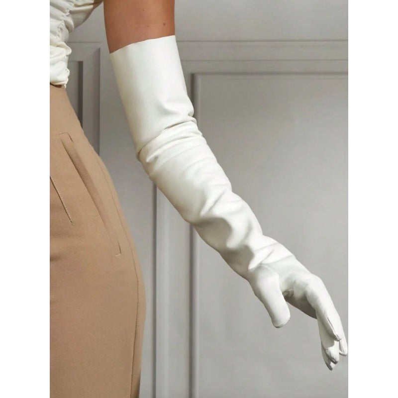 Leather Long Gloves