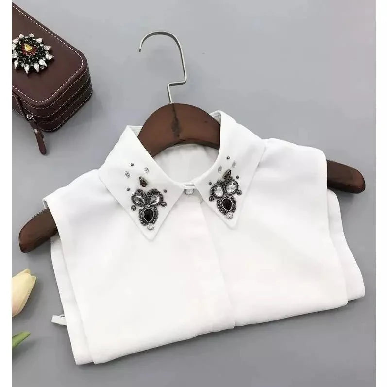 Rhinestone Decor Dickey Collar for women