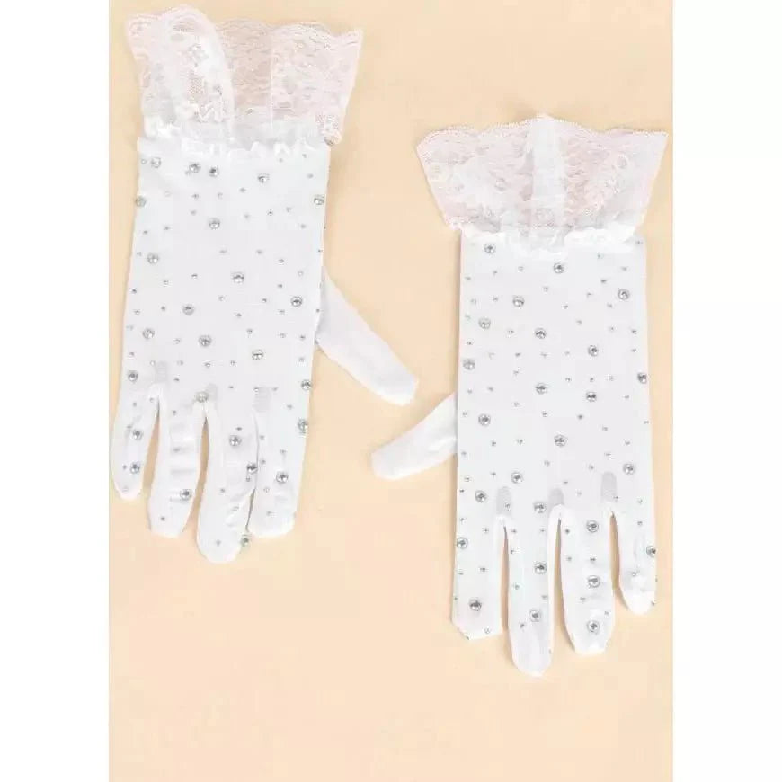 Bridal Gloves for Women | Rhinestone Decor
