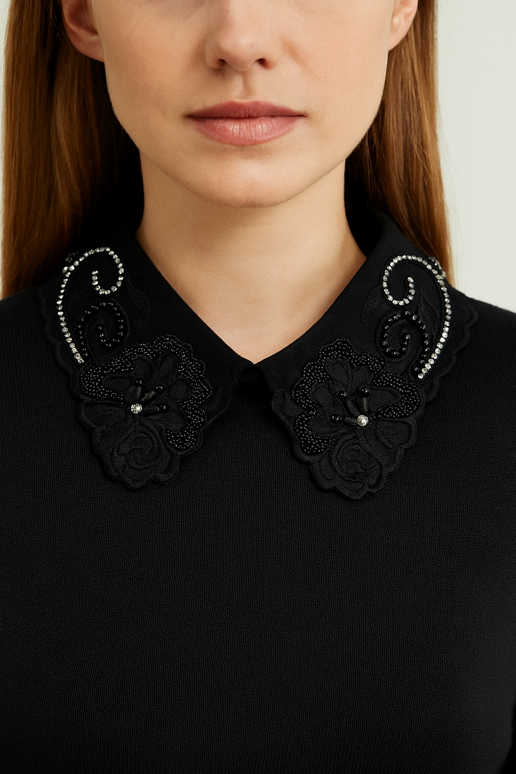Floral Lace Fake Collar