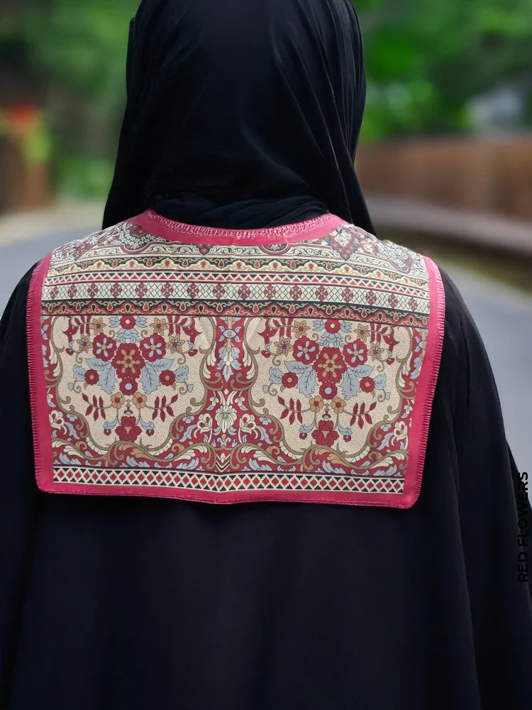 Fashionable Dickey Collar Red Flowers Collar