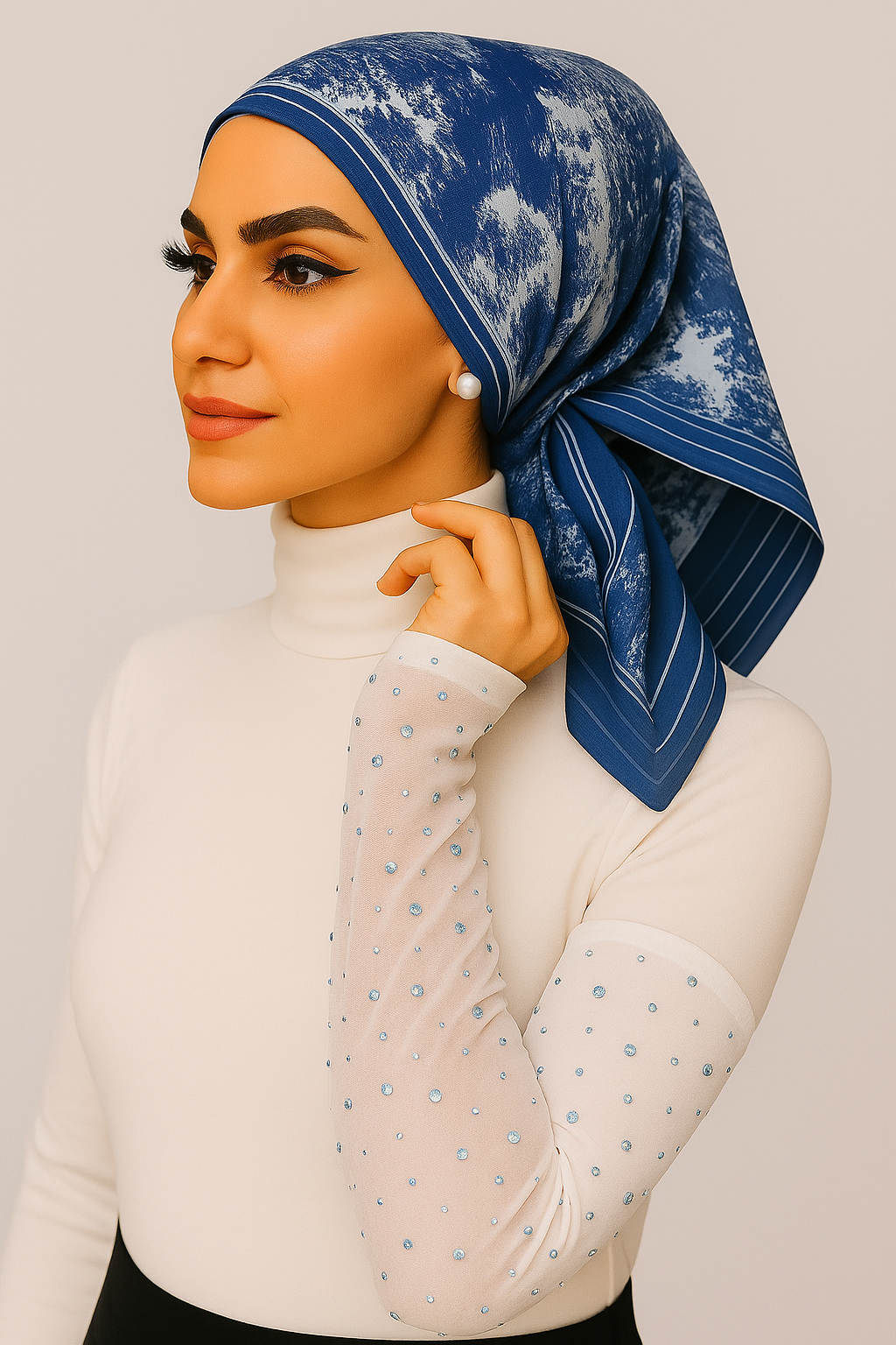 Rhinestone Fingerless Arm Sleeves