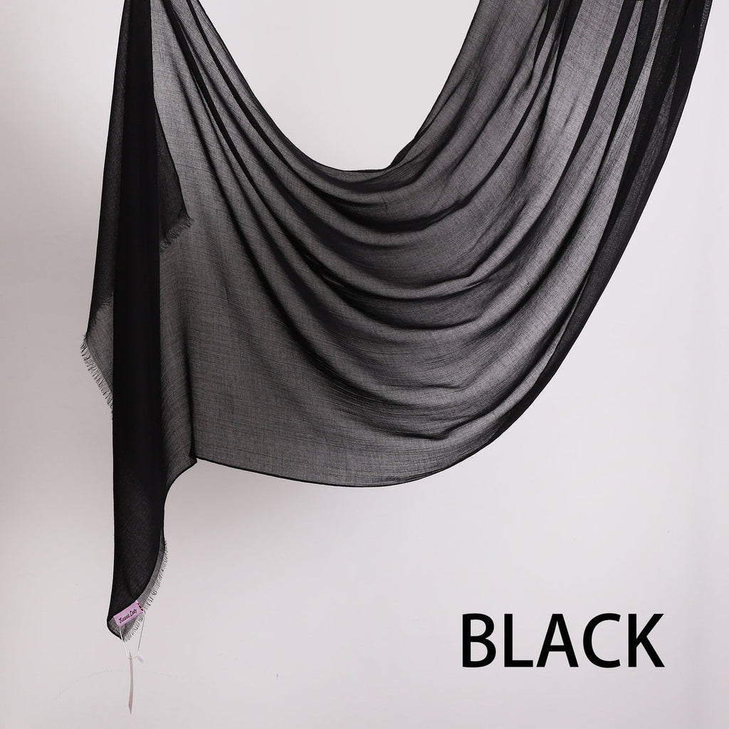 شيلة شال خفيف كويت ليدي خيط كتان سادة