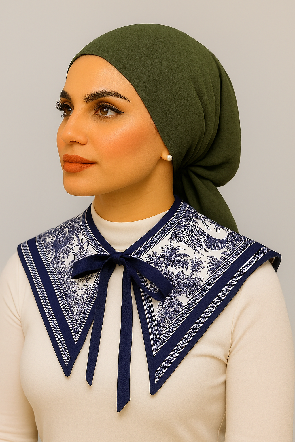 Printed Dickey Animal Collar Pattern