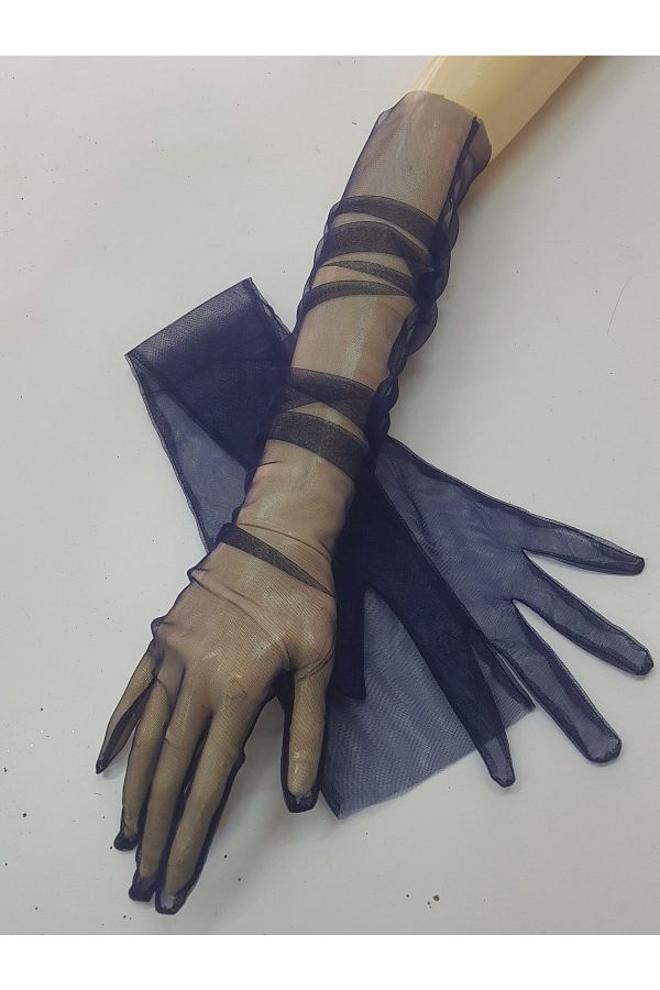 Transparent Tulle Sleeves